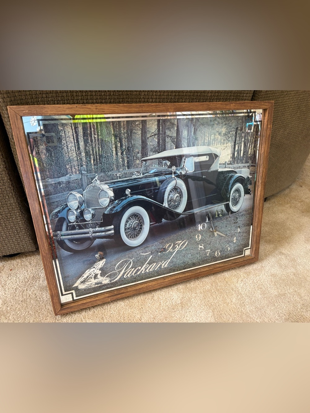 1930 Vintage Black Convertible Wall Clock